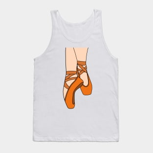 Orange pointe shoes Tank Top